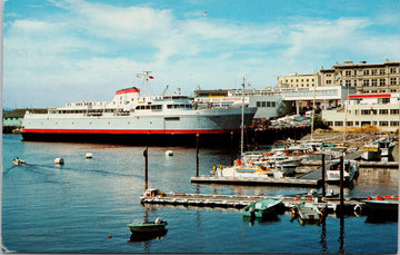 MV COHO FERRY VICTORIA BC BLACK BALL FERRY POSTCARD 