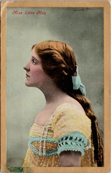 Miss Edna May Actress Postcard
