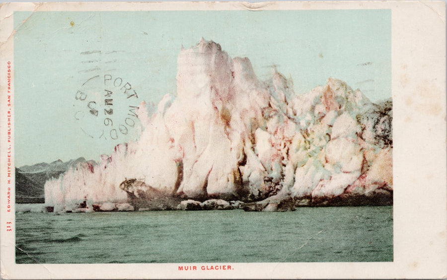 Muir Glacier Alaska Postcard