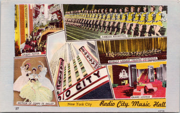 RADIO CITY MUSIC HALL NEW YORK CITY POSTCARD 
