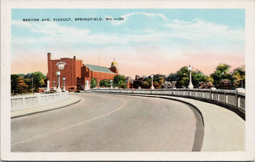 Springfield Missouri Benton Ave Viaduct MO Unused Postcard