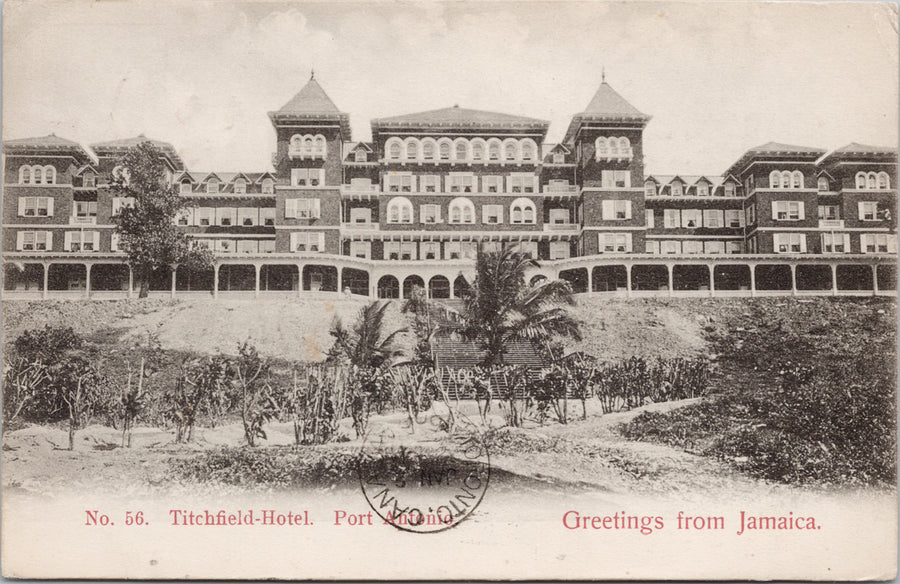 Titchfield Hotel Port Antonio Jamaica Postcard 