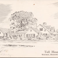 Whitman MA Toll House Postcard