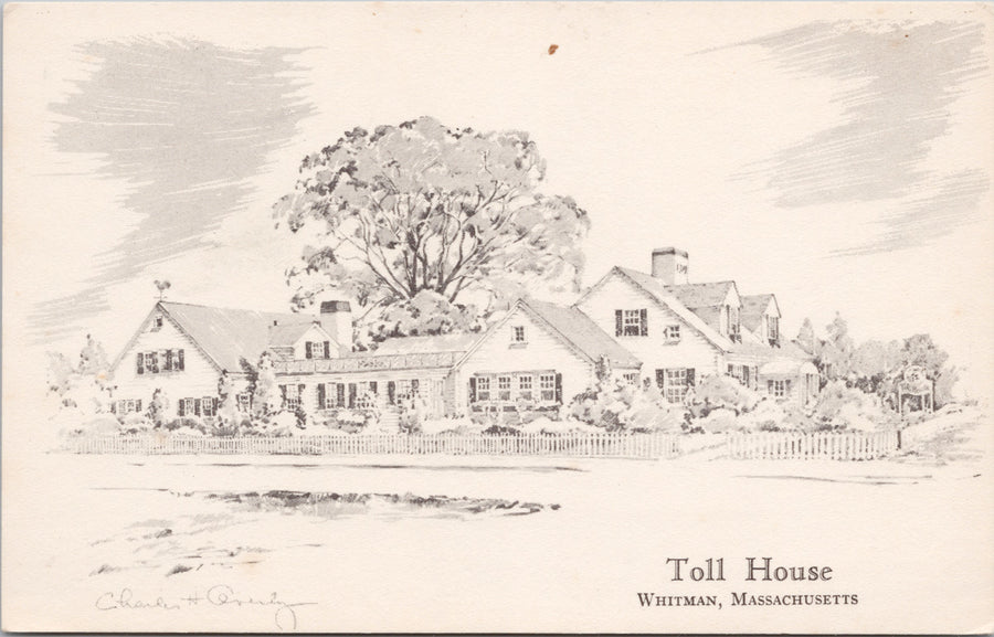 Whitman MA Toll House Postcard